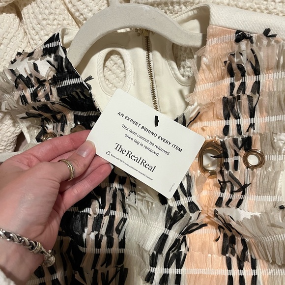 Self-Portrait Pink and Black Sleeveless Dress - Picture 9 of 10